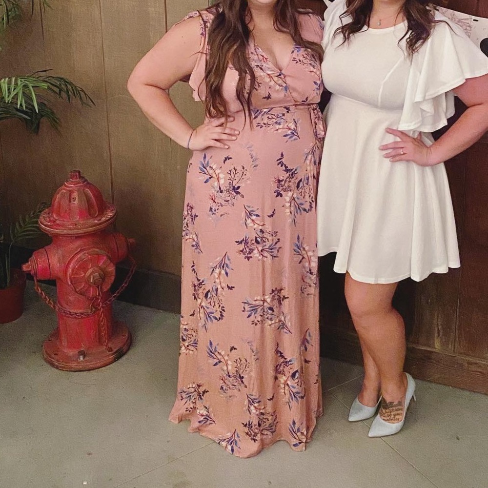 Lulus dusty pink maxi dress